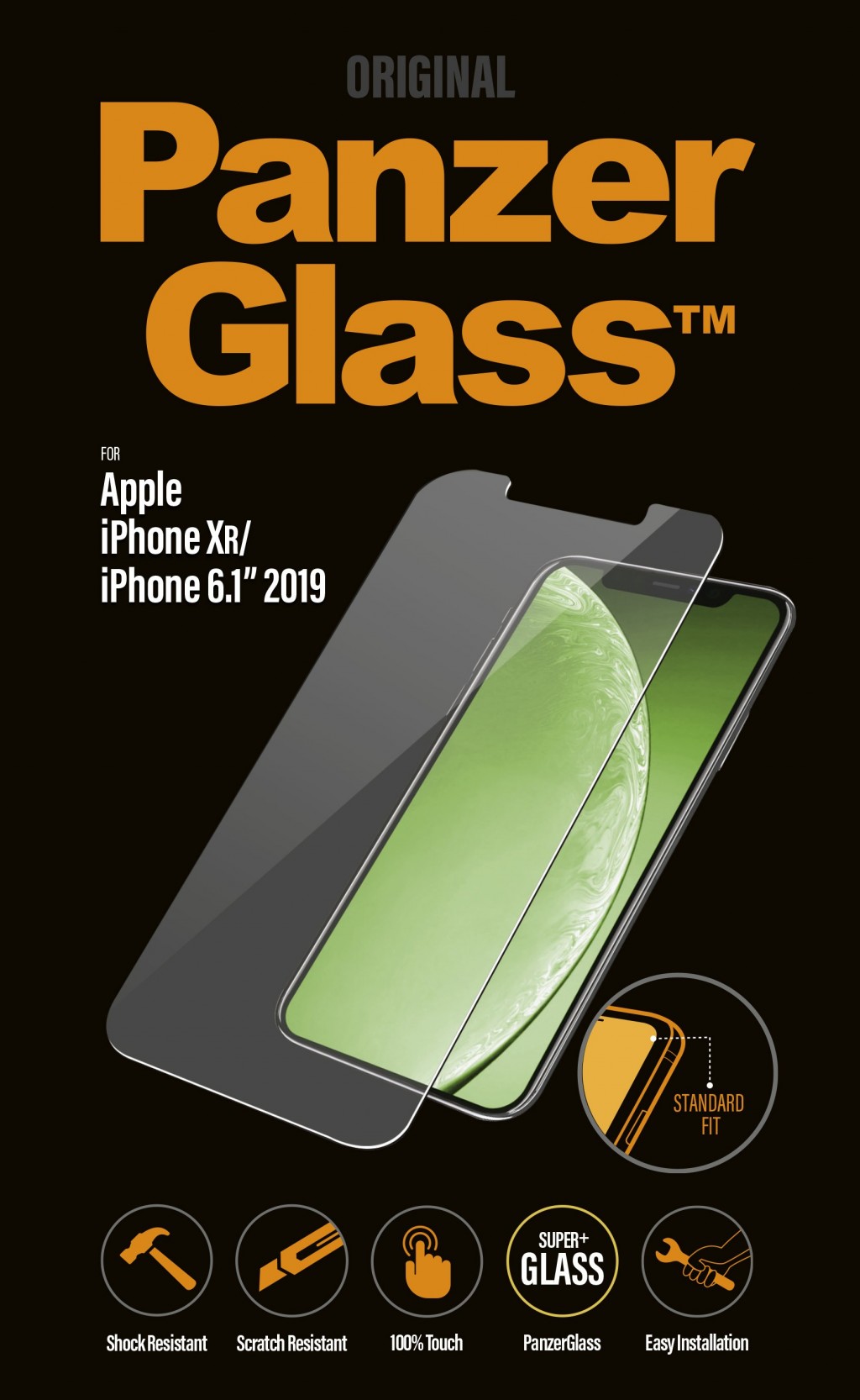 PanzerGlass | Apple | iPhone XR/11 | Hybrid glass | Transparent | Full frame coverage; Rounded edges; 100% touch preservation | Screen Protector