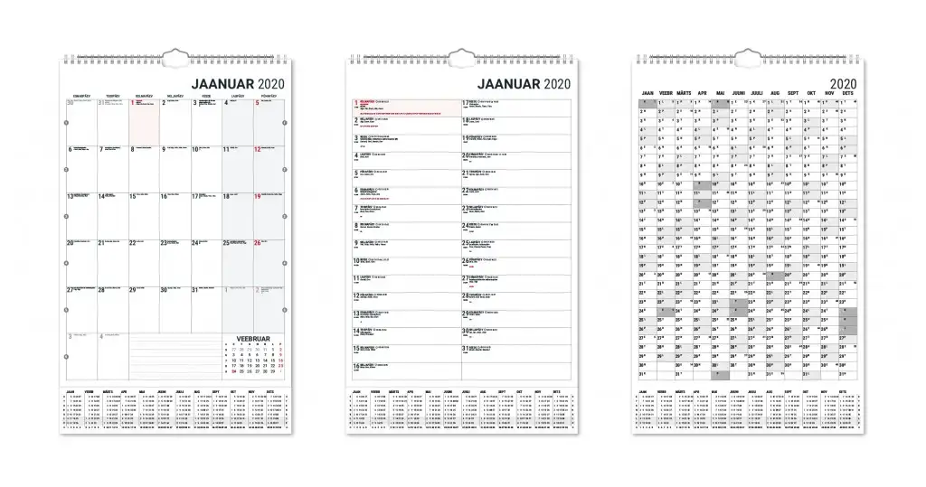 2911075000, Seinakalender Mono Planner