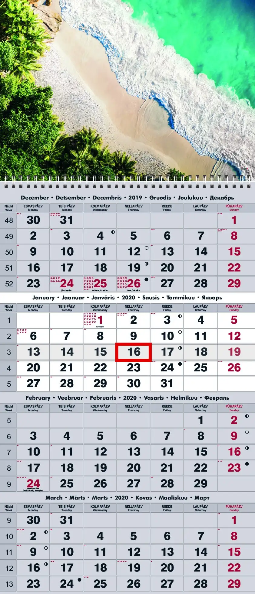 2911300011, Seinakalender Quattro nr.11