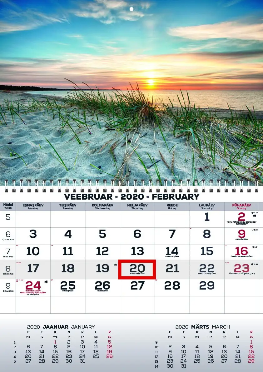 2911050001, Seinakalender Mono pilt 1