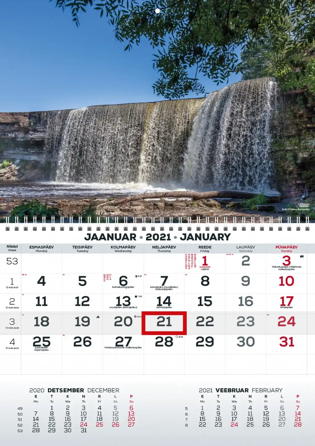 2911050003, Seinakalender Mono pilt 3