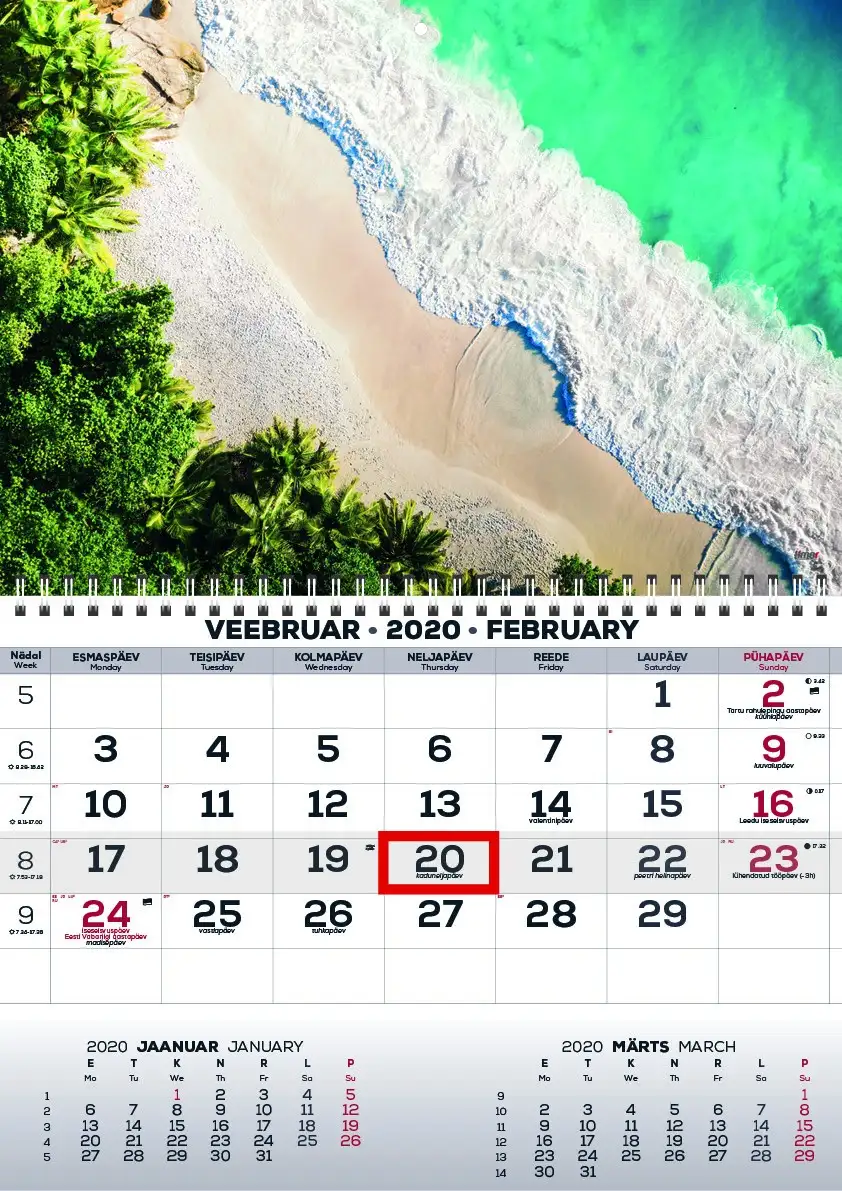 2911050011, Seinakalender Mono pilt 11