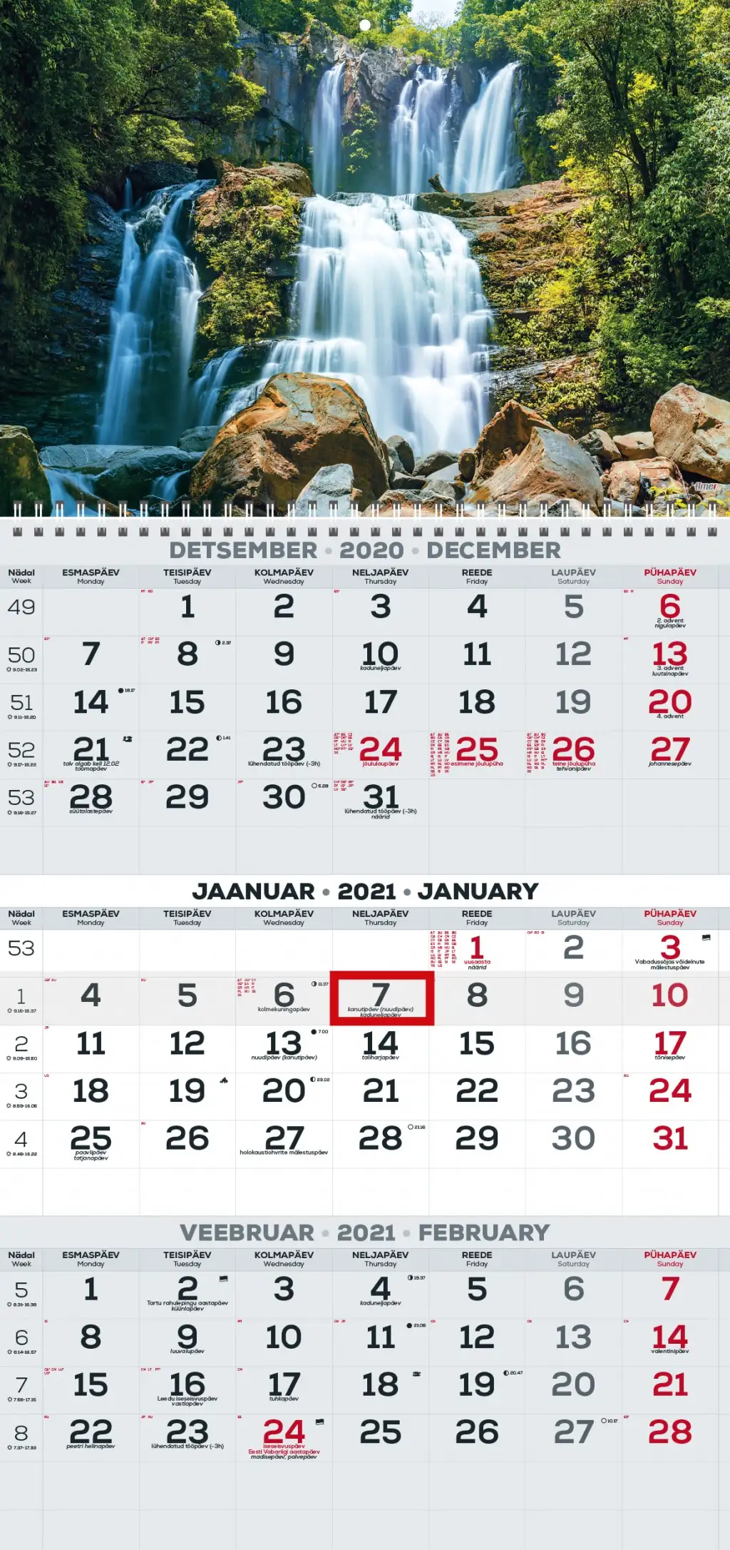 2911200011, Seinakalender Trio pilt 11