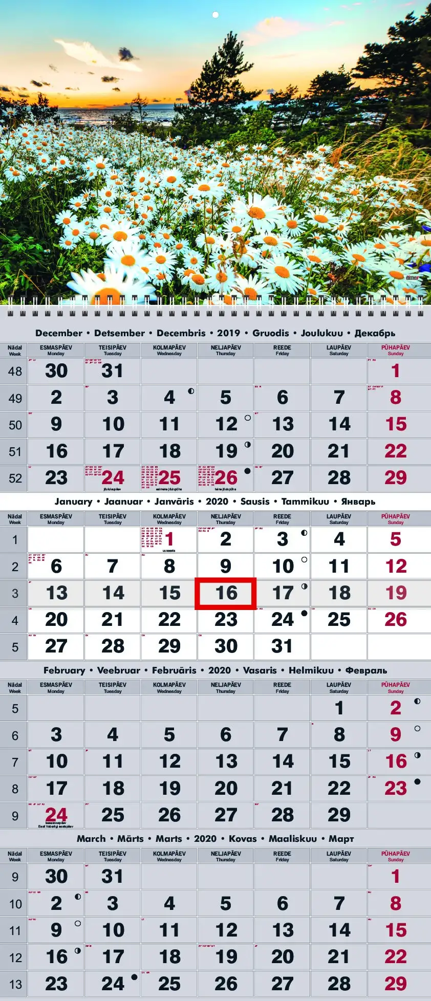 2911300004, Seinakalender Quattro nr.4