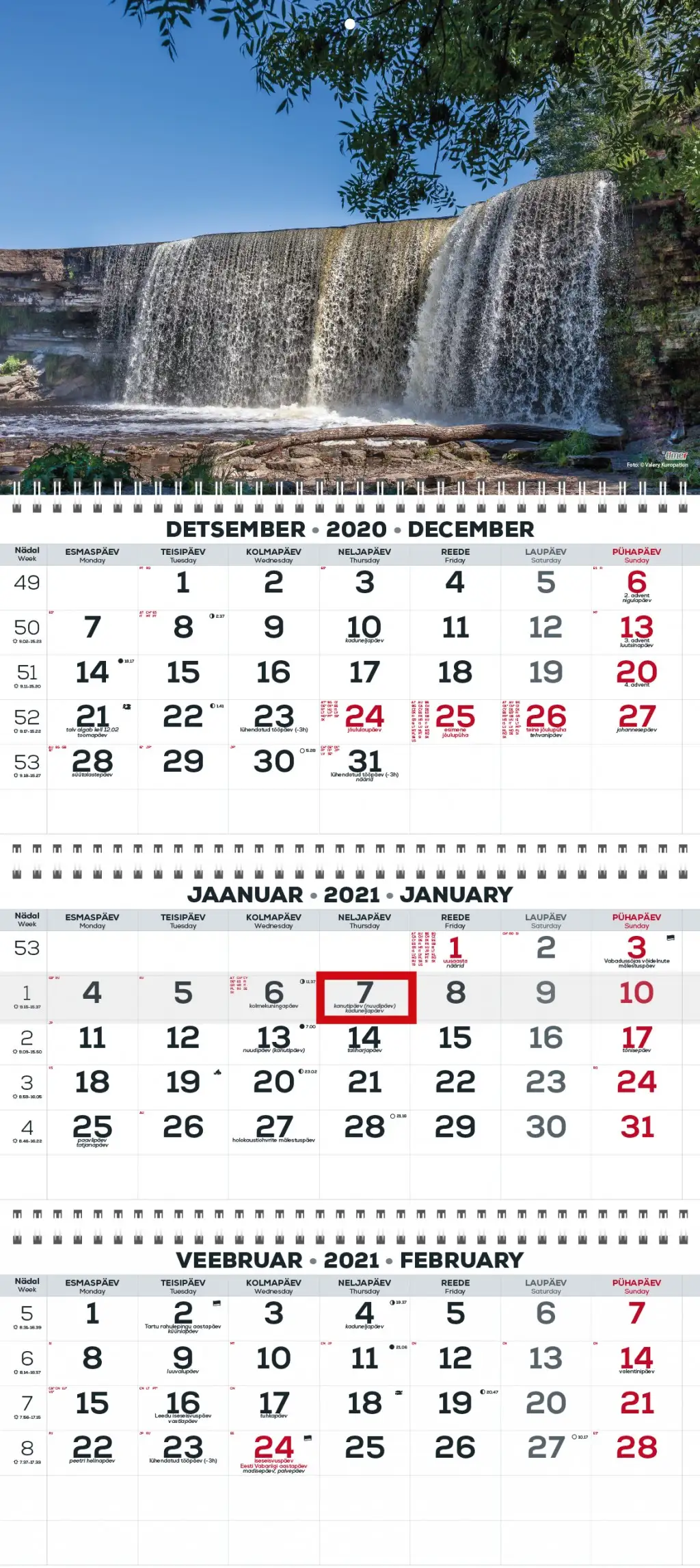 2911210003, Seinakalender Trio Extra pilt 3