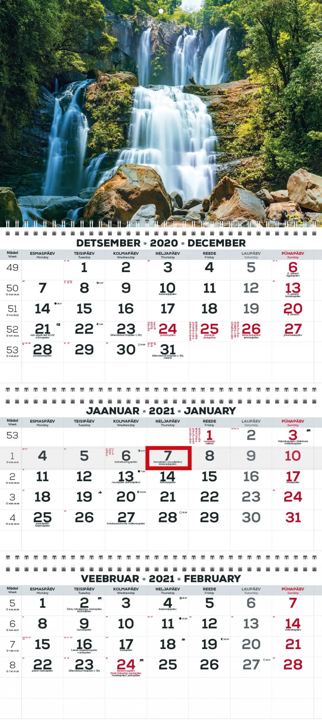 2911210011, Seinakalender Trio Extra pilt 11