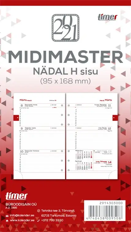 2914303000, Time-Master Midi sisu Nädal H
