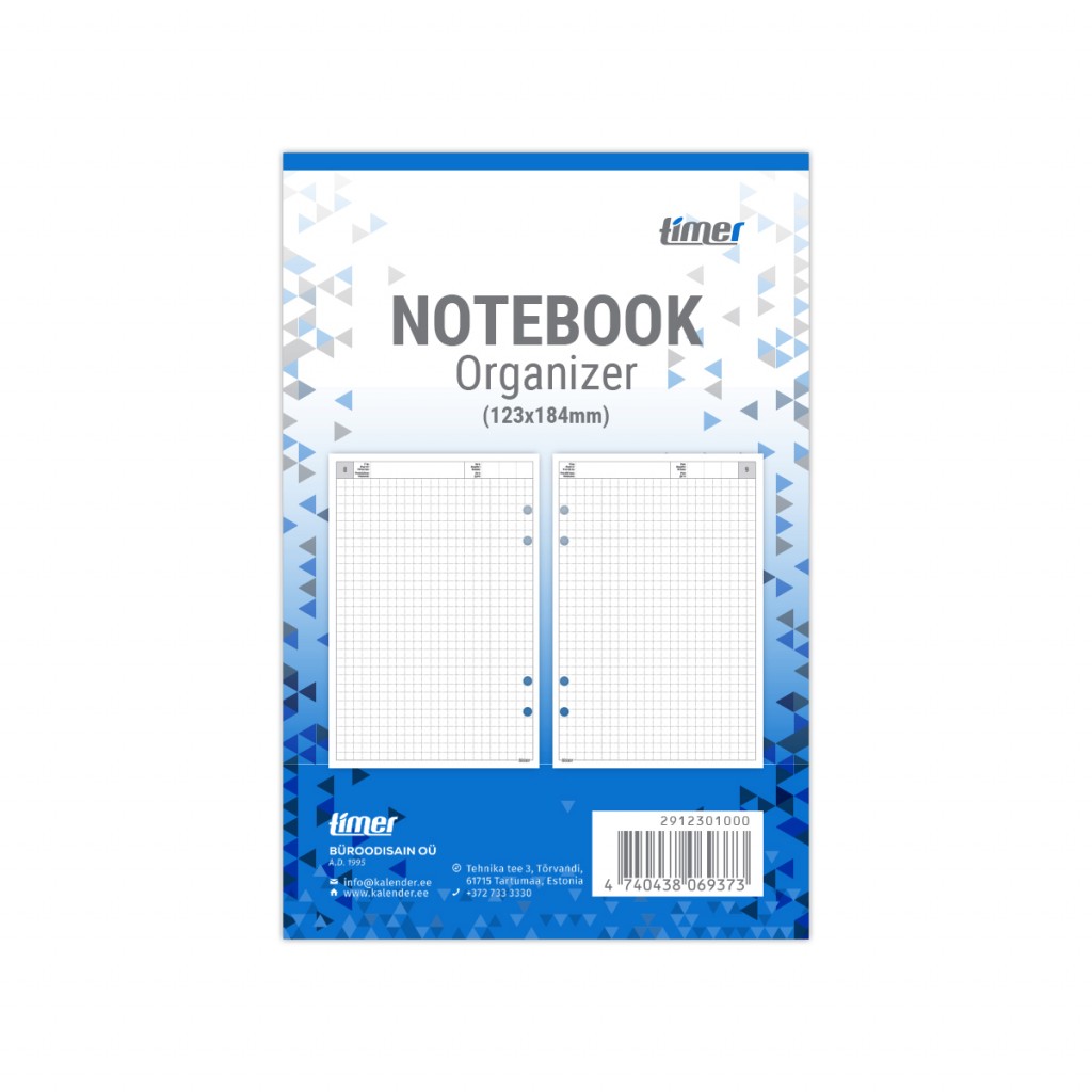 2912301000, Time-master  Esto-Kantsler Notebook sisu, ruuduline