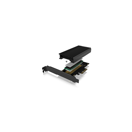 Icy Box IB-PCI214M2-HSL PCIe extension card | Raidsonic | ICY BOX | PCIe card with M.2 M-Key socket for one M.2 NVMe SSD