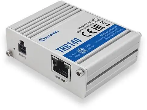 LTE Router | TRB140 | No Wi-Fi | 10/100/1000 Mbit/s | Ethernet LAN (RJ-45) ports 1 | Mesh Support No | MU-MiMO No | 2G/3G/4G | Antenna type 1 x SMA for LTE | 1 x Virtual network interface via micro USB | 24 month(s)