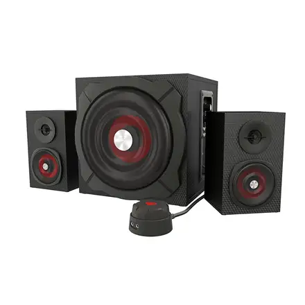 GENESIS Helium 610BT Computer Speakers, Wired, Bluetooth, Black | Genesis | Helium 610BT | Bluetooth | Red/Black | Computer Speakers