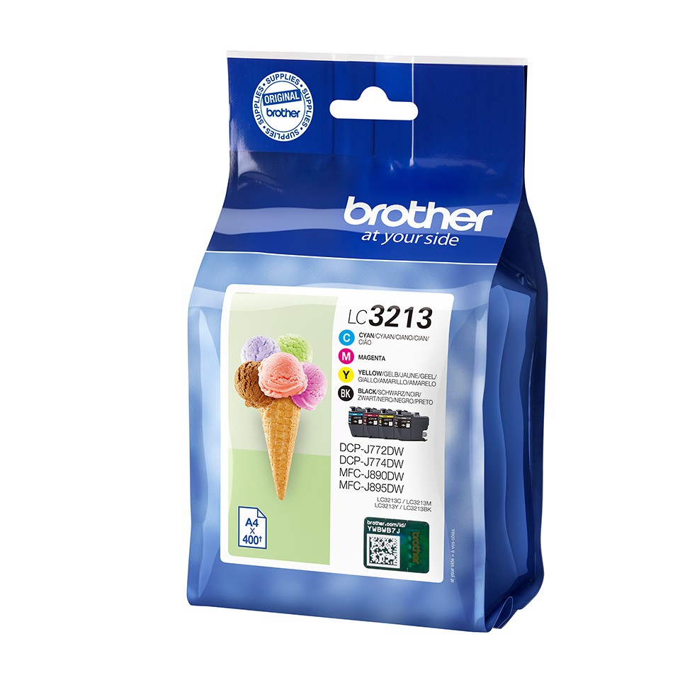 Brother LC3213VAL tindikassett 4 tk Originaal Must, Tsüaan, Magenta, Kollane