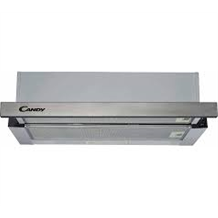 Candy | Hood | CBT625/2X | Telescopic | Energy efficiency class B | Width 60 cm | 332 m³/h | Mechanical control | LED | Stainless steel