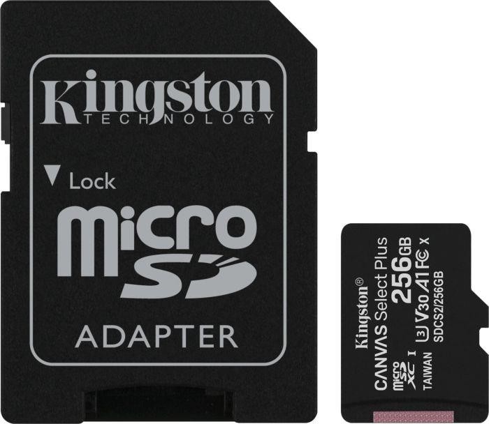Kingston Technology Canvas Select Plus 256 GB MicroSDXC UHS-I Klass 10