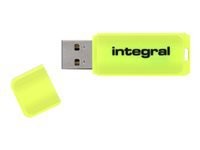 INTEGRAL 8GB USB Drive NEON yellow