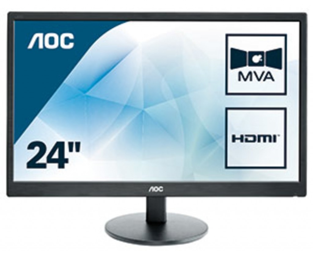 AOC M2470SWH LED display 59,9 cm (23.6") 1920 x 1080 pikslit Full HD Must