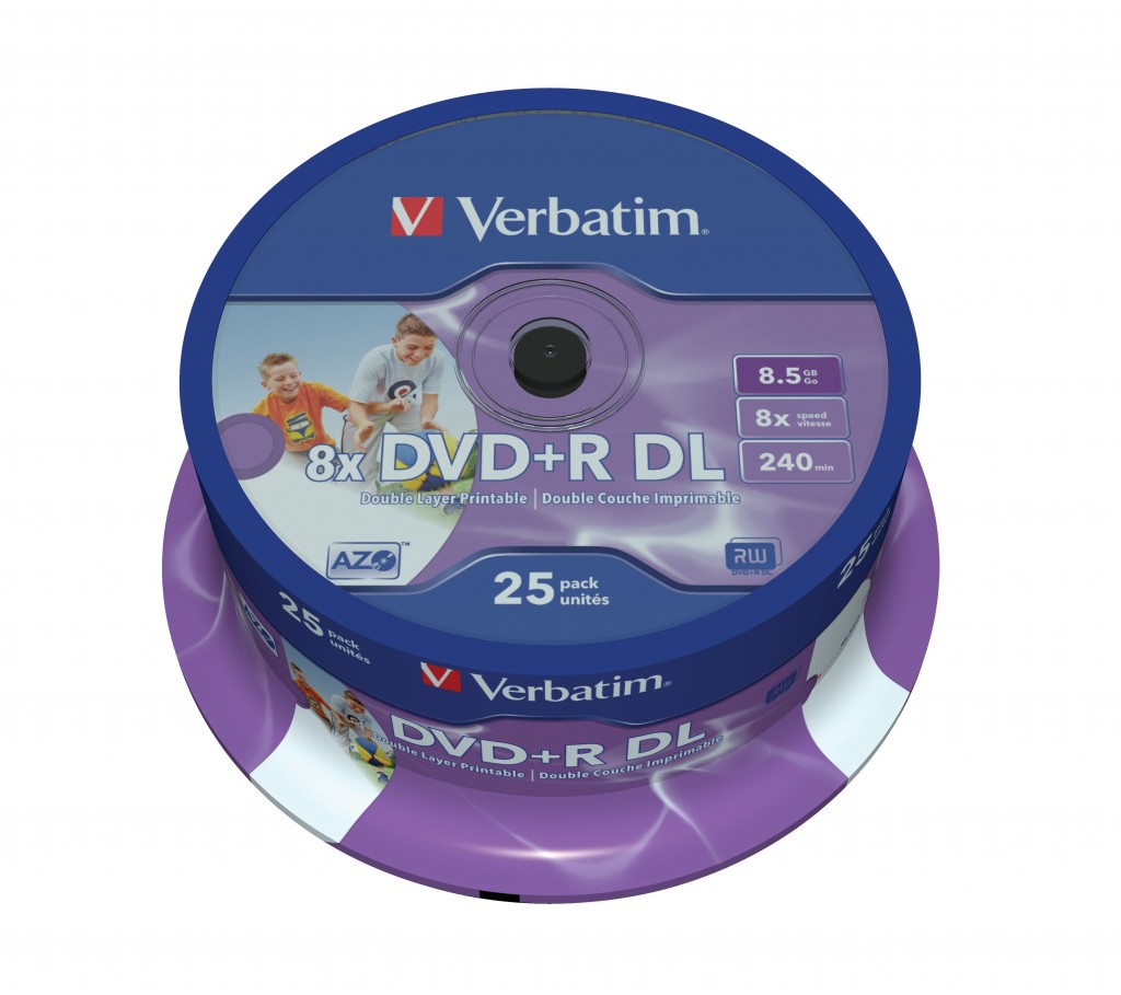 VERBATIM 25xDVD+R DL 8,5 GB 8x SP
