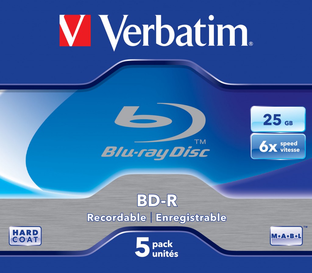VERBATIM 5x BD-R 25GB 6x JC