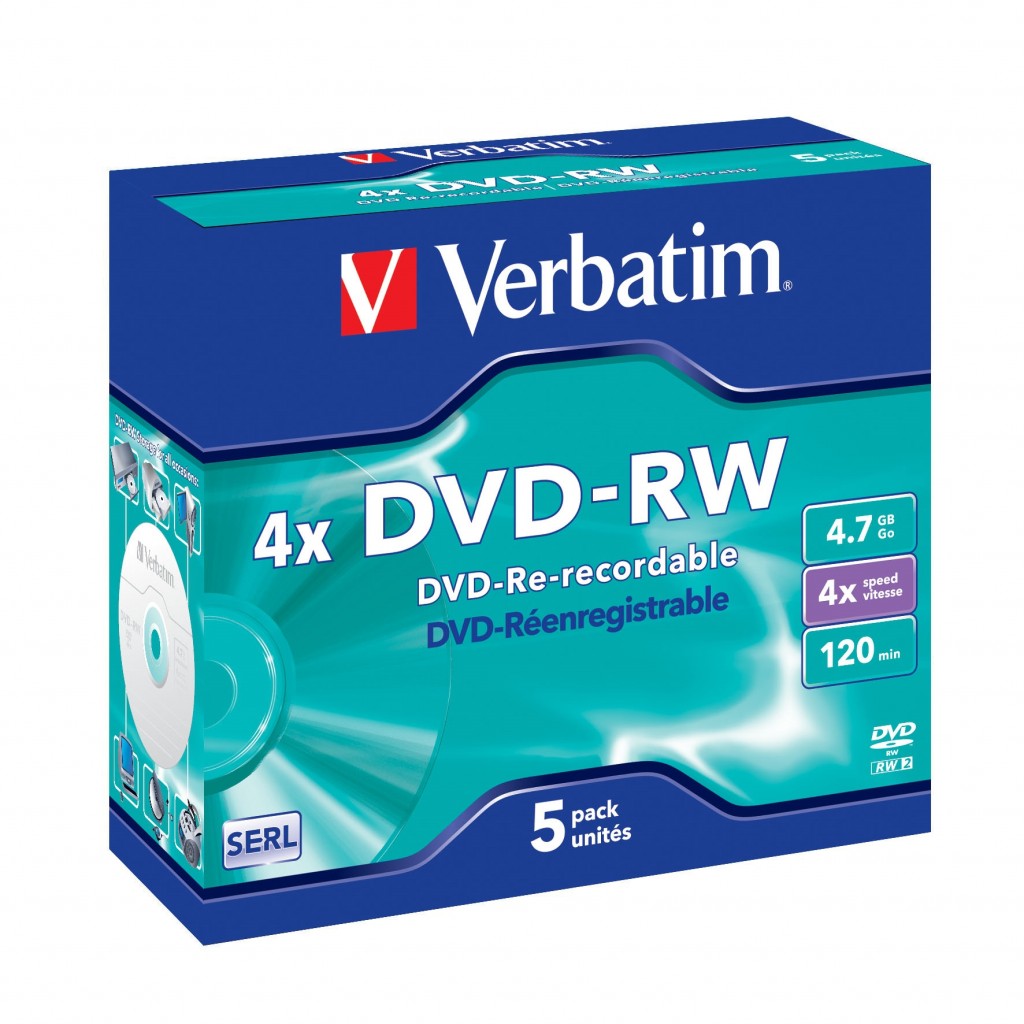 Verbatim DVD-RW Matt Silver 4x 4,7 GB 1 tk
