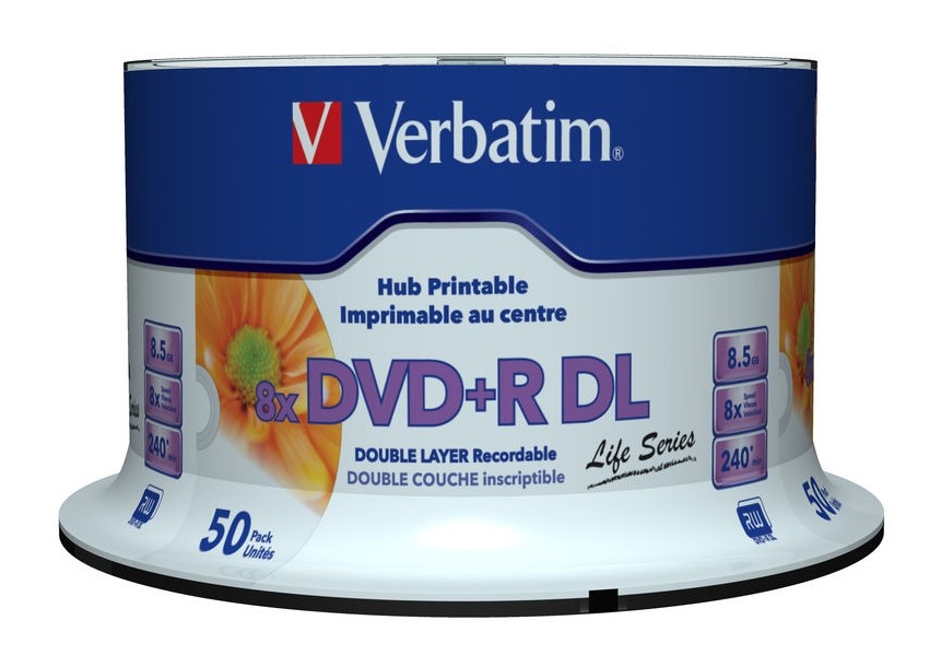VERBATIM 97693 DVD+R DL Verbatim spind