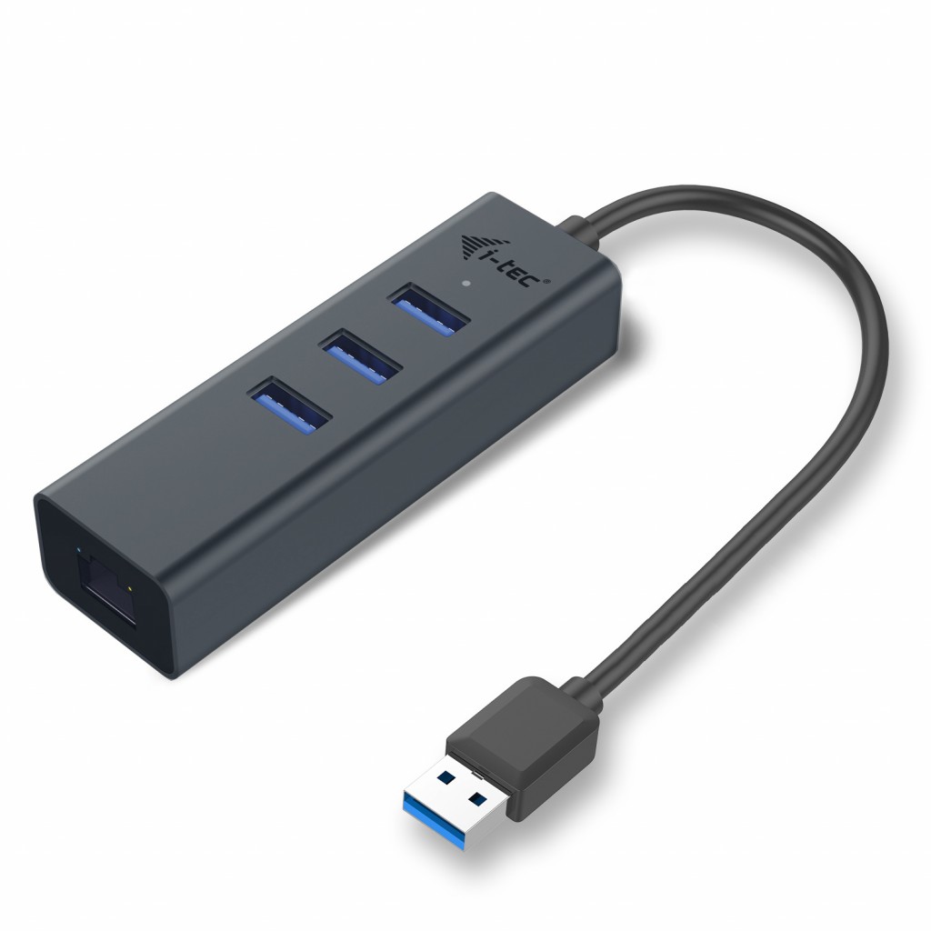 I-TEC USB 3.0 Metal HUB 3 Port Giga Lan