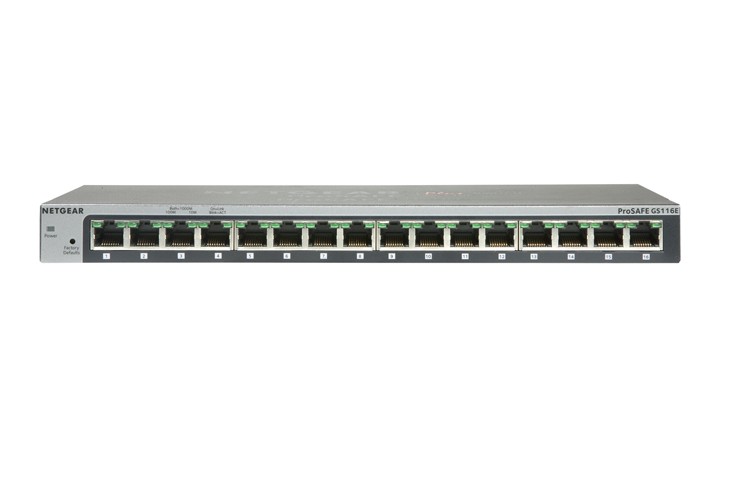 NETGEAR GS116 Mittejuhitav Gigabit Ethernet (10/100/1000) Hall