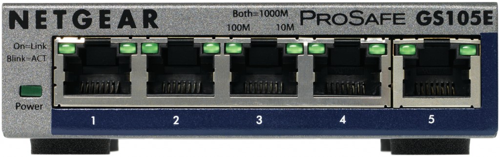 NETGEAR GS105E-200PES võrgulüliti Juhitav L2/L3 Gigabit Ethernet (10/100/1000) Hall