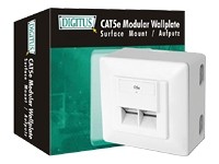 DIGITUS CAT 5e wall outlet shielded 2x