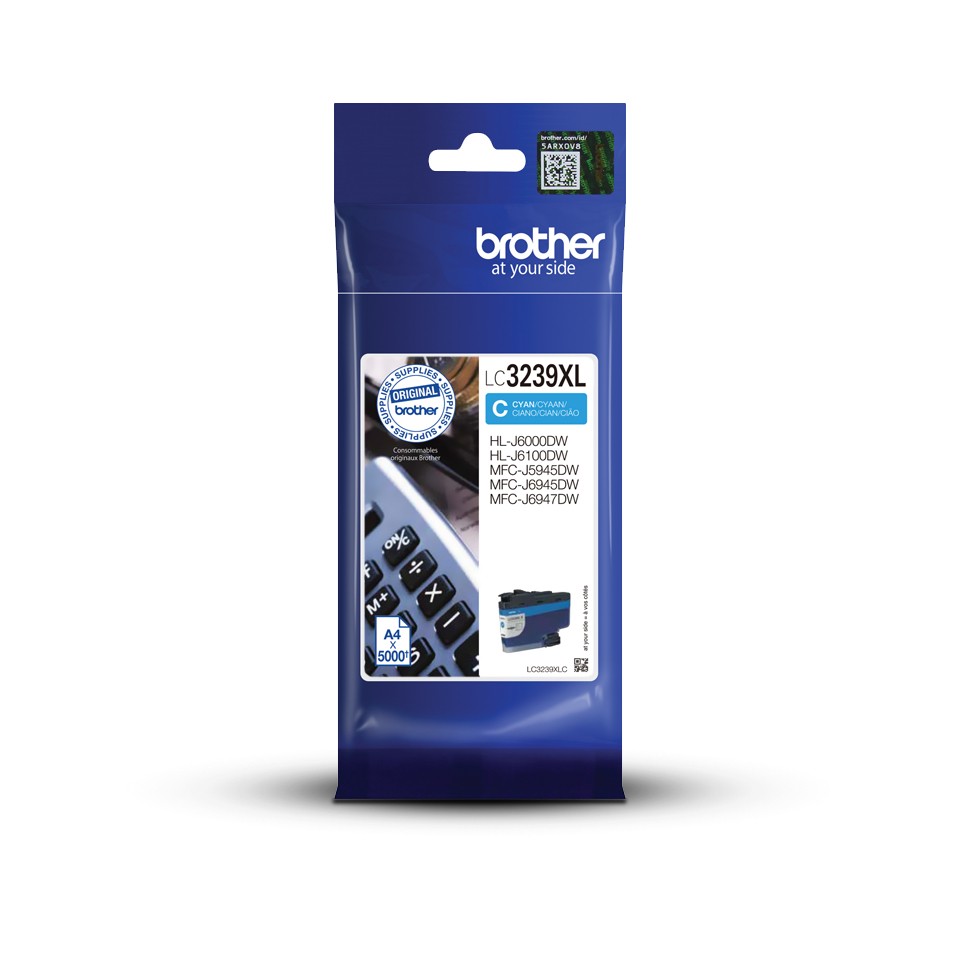 Brother High-yield Ink Cartridge | LC3239XLC | Ink | Cyan