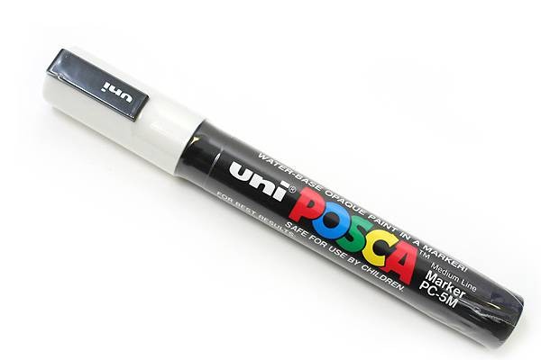 Marker Uni Posca PC5M, 1,8-2,5mm, valge