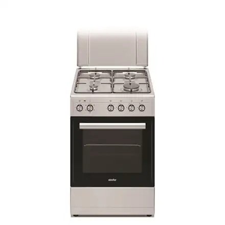 Simfer | Cooker | 5405SERGG | Hob type Gas | Oven type Electric | Stainless steel | Width 50 cm | Electronic ignition | Depth 60 cm | 43 L