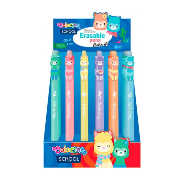Pastapliiats Colorino 0,5mm sinine, kustutatav (kogus 36 tükki)