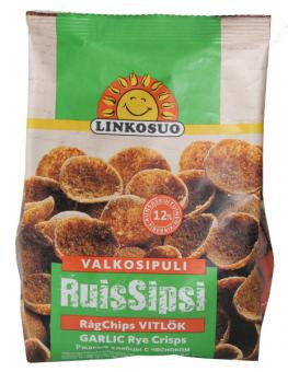 Rukkikrõpsud LINKOSUO küüslaugumaitselised, 150g