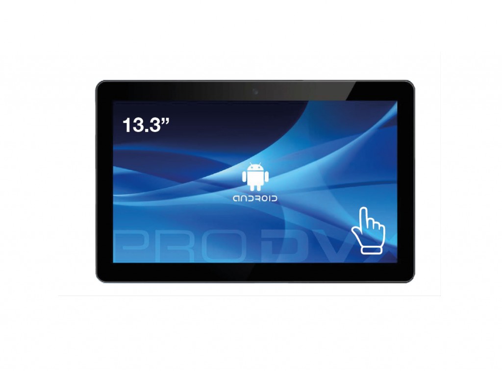 ProDVX APPC-13DSKP Rockchip 33,8 cm (13.3") 1920 x 1080 pikslit Puutetundlik ekraan 2 GB DDR3-SDRAM 16 GB Välk All-in-One tablet PC Android 8 Wi-Fi 4 (802.11n) Must