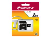 TRANSCEND Micro SD Card 2GB with adapter