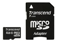 TRANSCEND 4GB micro SDHC Card Class 10