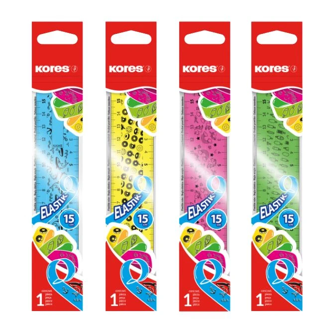 Joonlaud KORES Elastik 15cm, elastne, assortii värvid