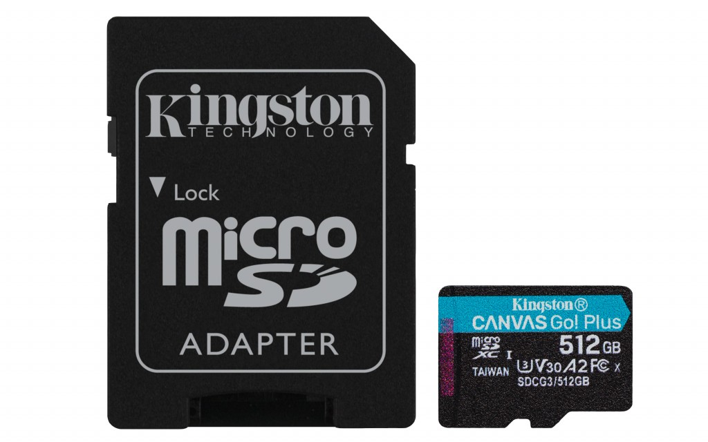KINGSTON 512GB microSDXC Canvas Go Plus