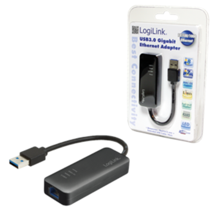 Logilink UA0184, USB 3.0 to Gigabit Ethernet Adapter | Logilink