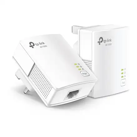 TP-LINK | Gigabit Powerline Starter Kit | TL-PA7017 KIT | 10/100/1000 Mbit/s | Ethernet LAN (RJ-45) ports 1 | No Wi-Fi | Data transfer rate (max) 1000 Mbit/s | Extra socket