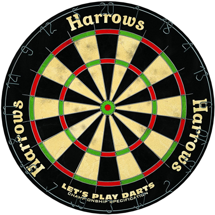 Dartboard HARROWS LET'S PLAY DARTS GAME SET SKO