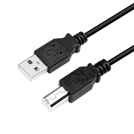 Logilink USB cable USB 2.0 A to B 2x male CU0009B 5 m, USB-A male, USB-B male