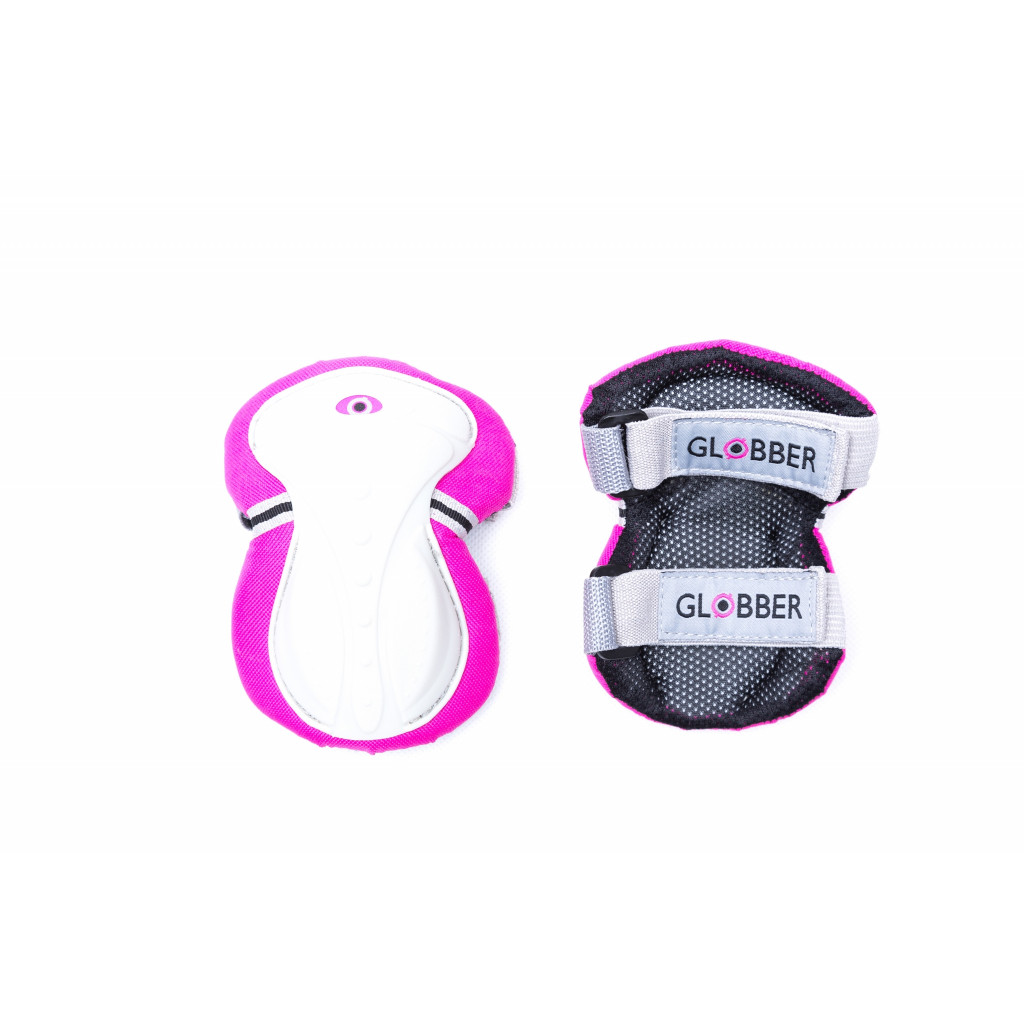 GLOBBER Scooter Protective Pads Junior XXS Range A (25 kg), Pink | Globber | Pink | Scooter Protective Pads Junior XXS Range A