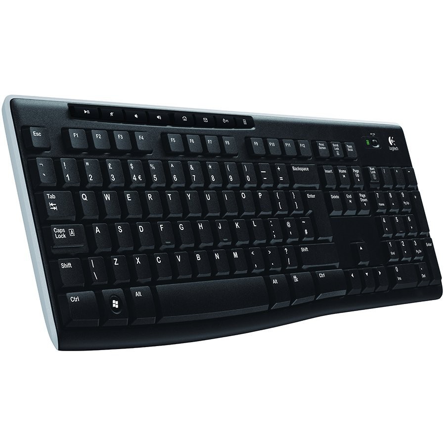 LOGITECH K270 Wireless Keyboard - BLACK - US INT'L - EER