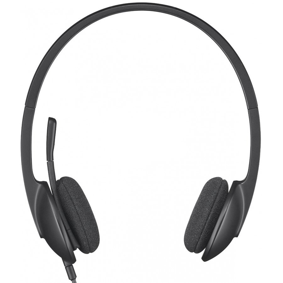 LOGITECH H340 Corded Headset - BLACK - USB