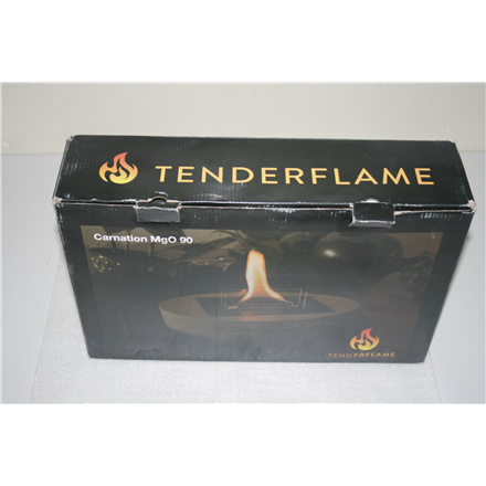 SALE OUT. TenderFlame, MgO, Carnation 90 Tenderflame Table fireplace  Carnation 90 MgO  Grey, USED, DIRTY