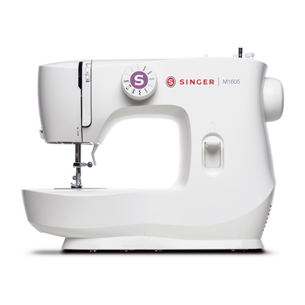 Singer | M1605 | Sewing Machine | Number of stitches 6 | Number of buttonholes 1 | White