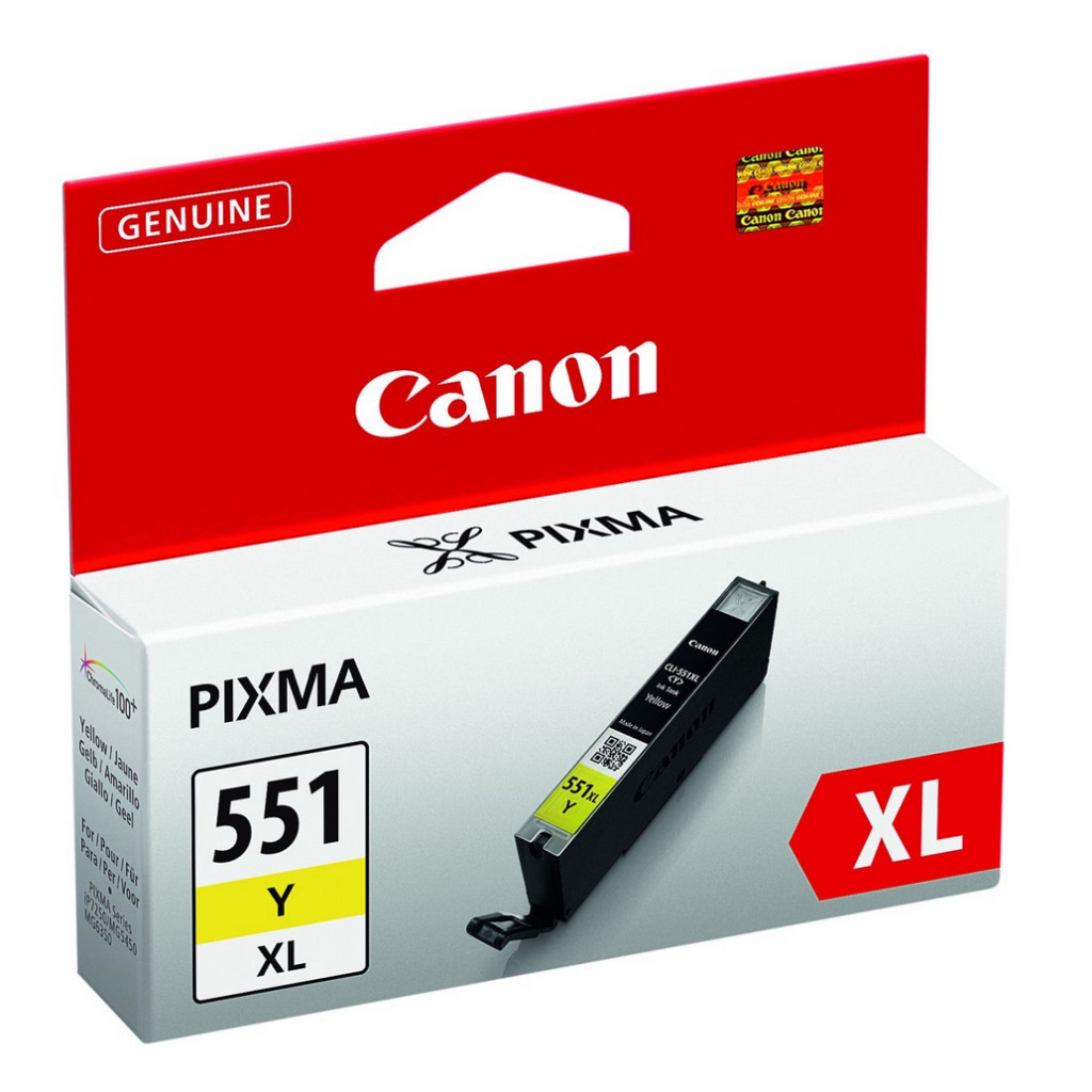 Canon CLI-551Y XL ink cartridge, yellow