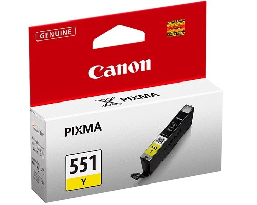 Canon CLI-551Y ink cartridge, yellow