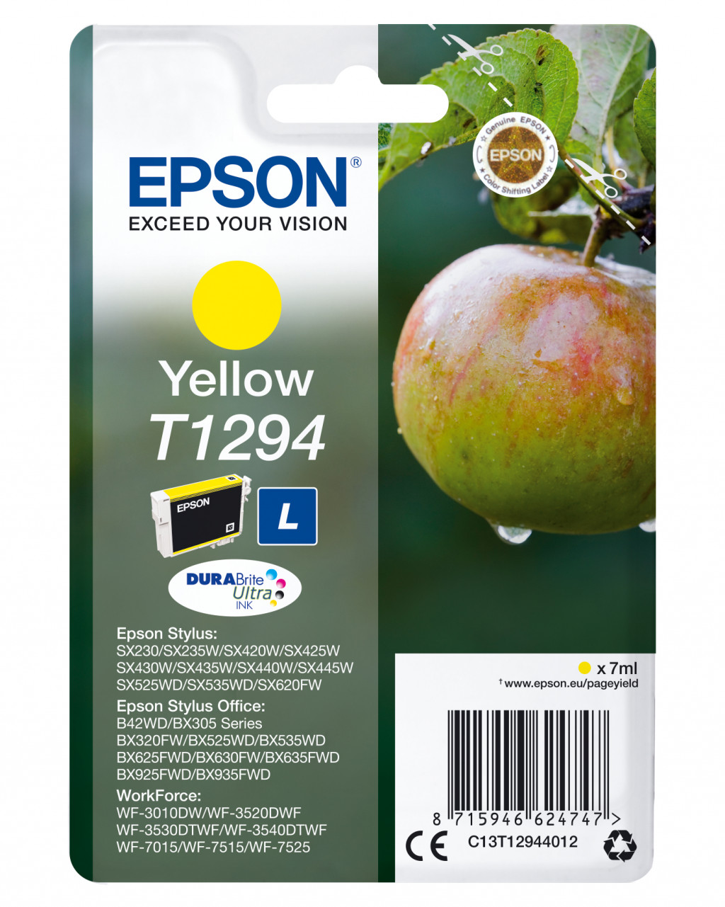 Epson T1294 ink cartridge, yellow